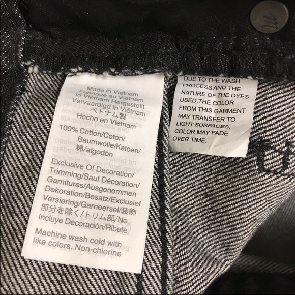 NWT Madewell The Perfect Jean Short 28 Faded Black - Picture 10 of 12